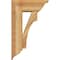 Ekena Millwork Westlake Traditional Rough Sawn Bracket w/ Offset Brace, Western Red Cedar, 8"W x 20"D x 32"H BKT0806X20X32WTL01RWR - alternate 4